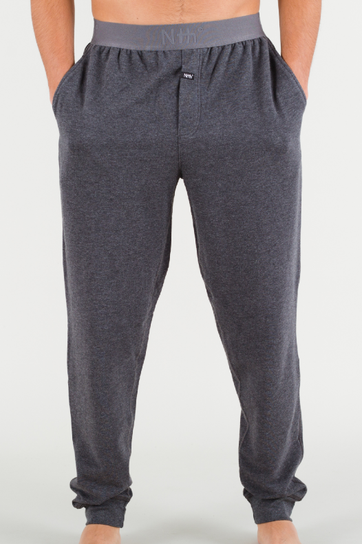 Dark Heather Lounge Pants in Pima Cotton