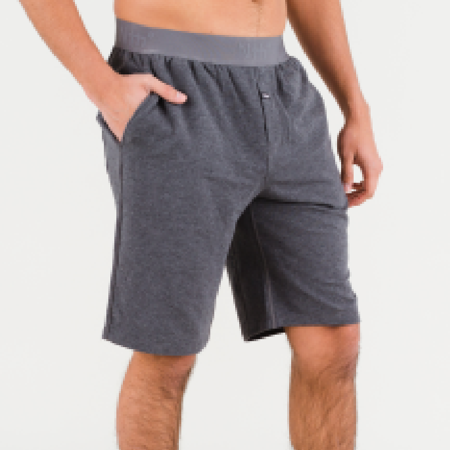 Dark Heather Lounge Shorts PIma Cotton Terry