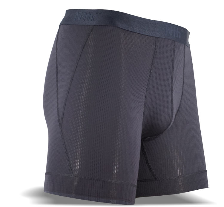 SEMI COMPRESSION BOXER BRIEF IN BLACK NYLON MESH – Nth Degree Underwear