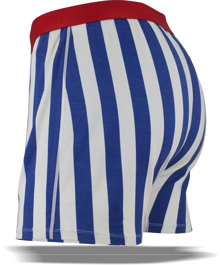 Yacht Club True Blue Stripe Boxer in Micro Modal