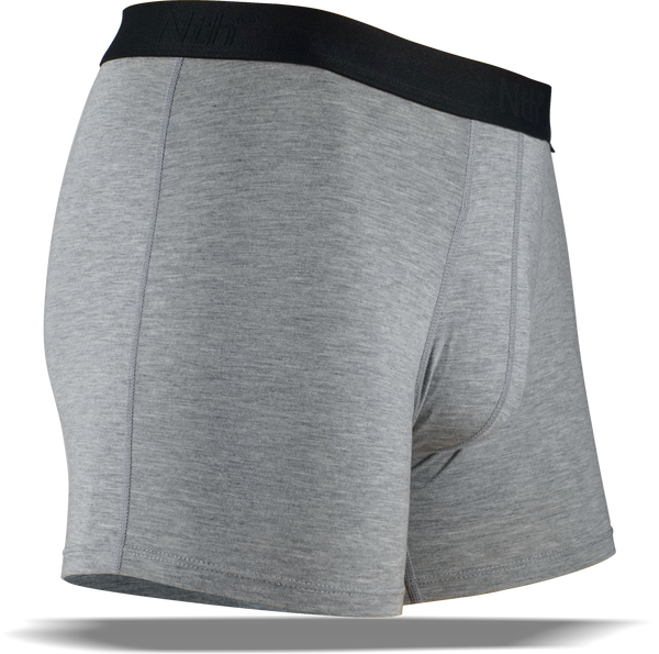 Light Heather Boxer Brief in Pima Cotton