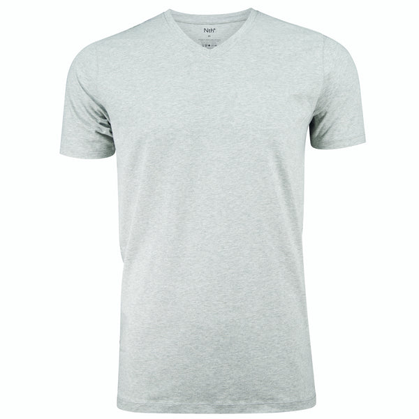 Light Heather V Neck - Pima Cotton
